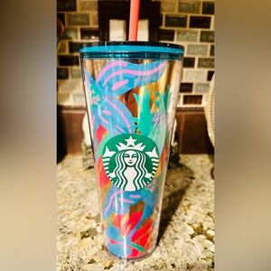 Starbucks Forest Dream Aqua Terra Floral Venti cup